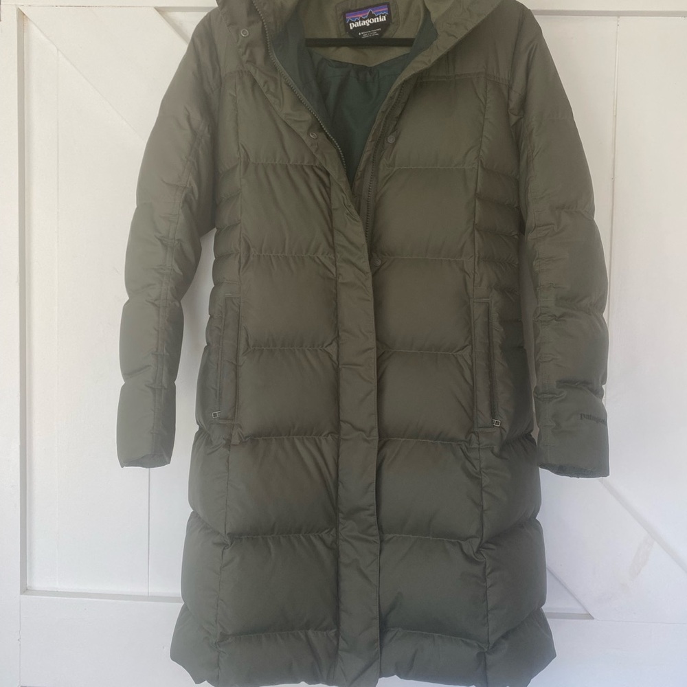 Patagonia Olive Green Down With It Parka